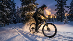 Велосипед зимой - катаемся безопасно Велосипед зимой